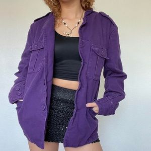 Tripp nyc purple denim jacket